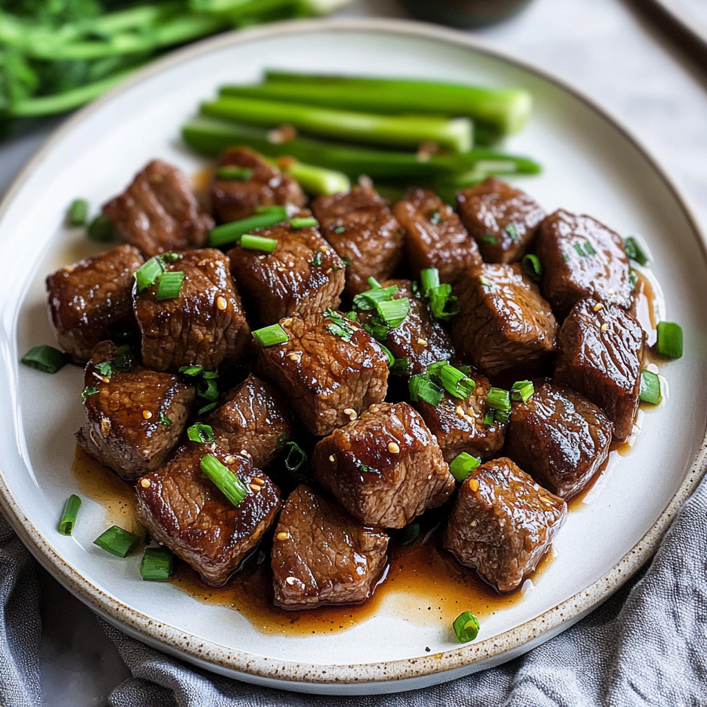 Honey Garlic Steak Bites