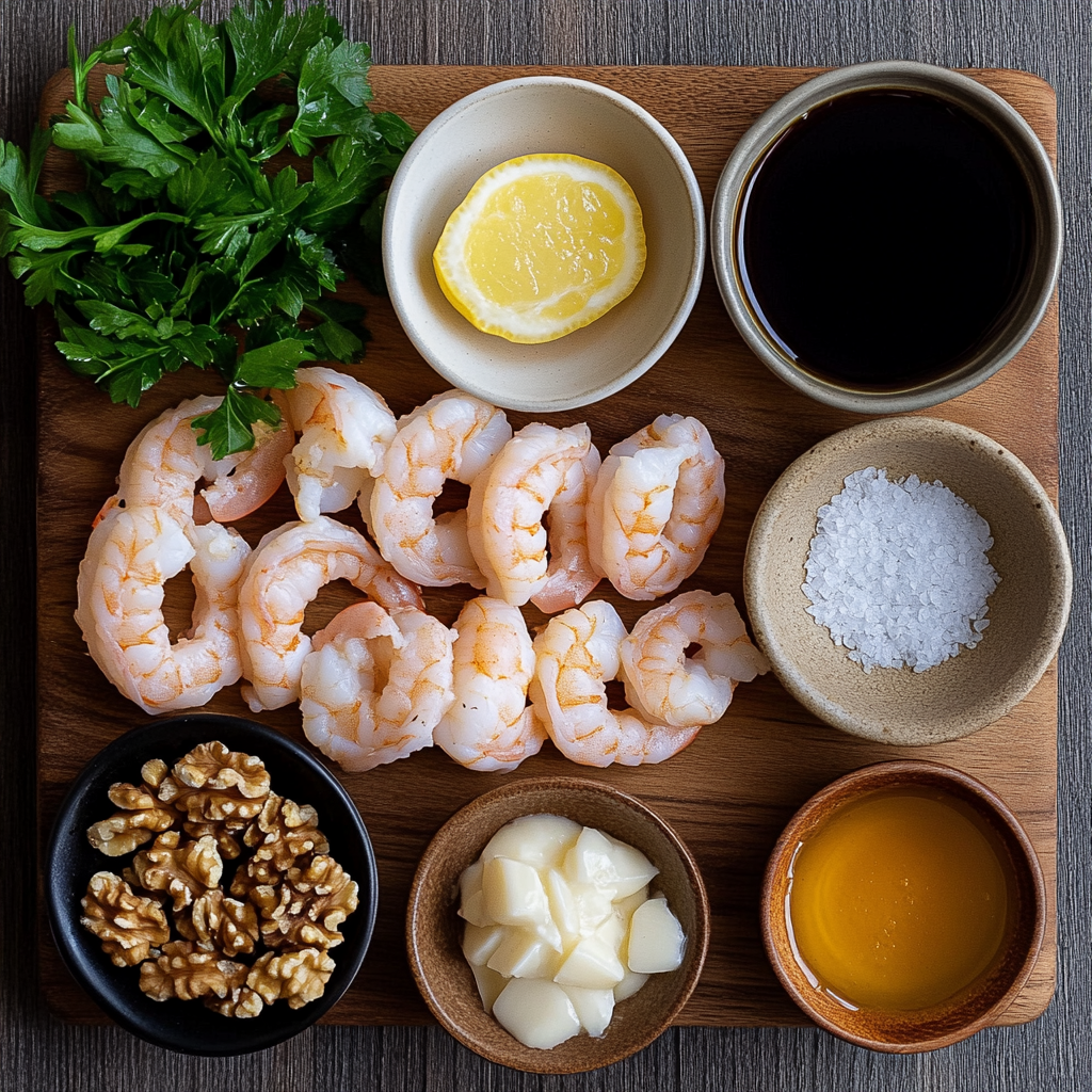 Honey Walnut Shrimp ingredients