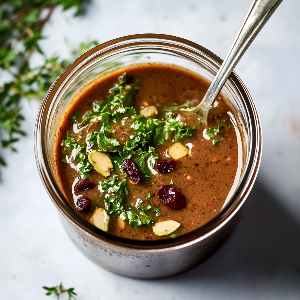 Kale Salad with Cranberries and Pistachios