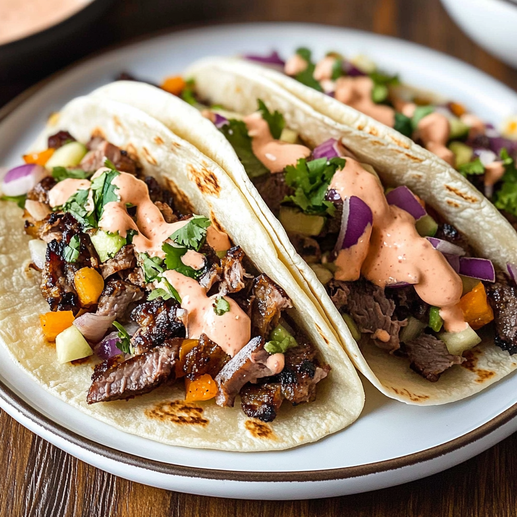 Korean Beef Steak Tacos 1