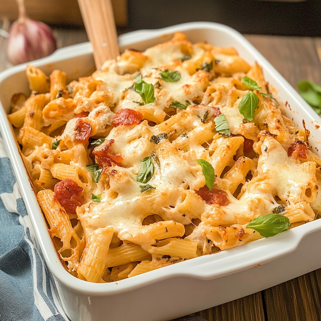 Marry Me Chicken Pasta Casserole