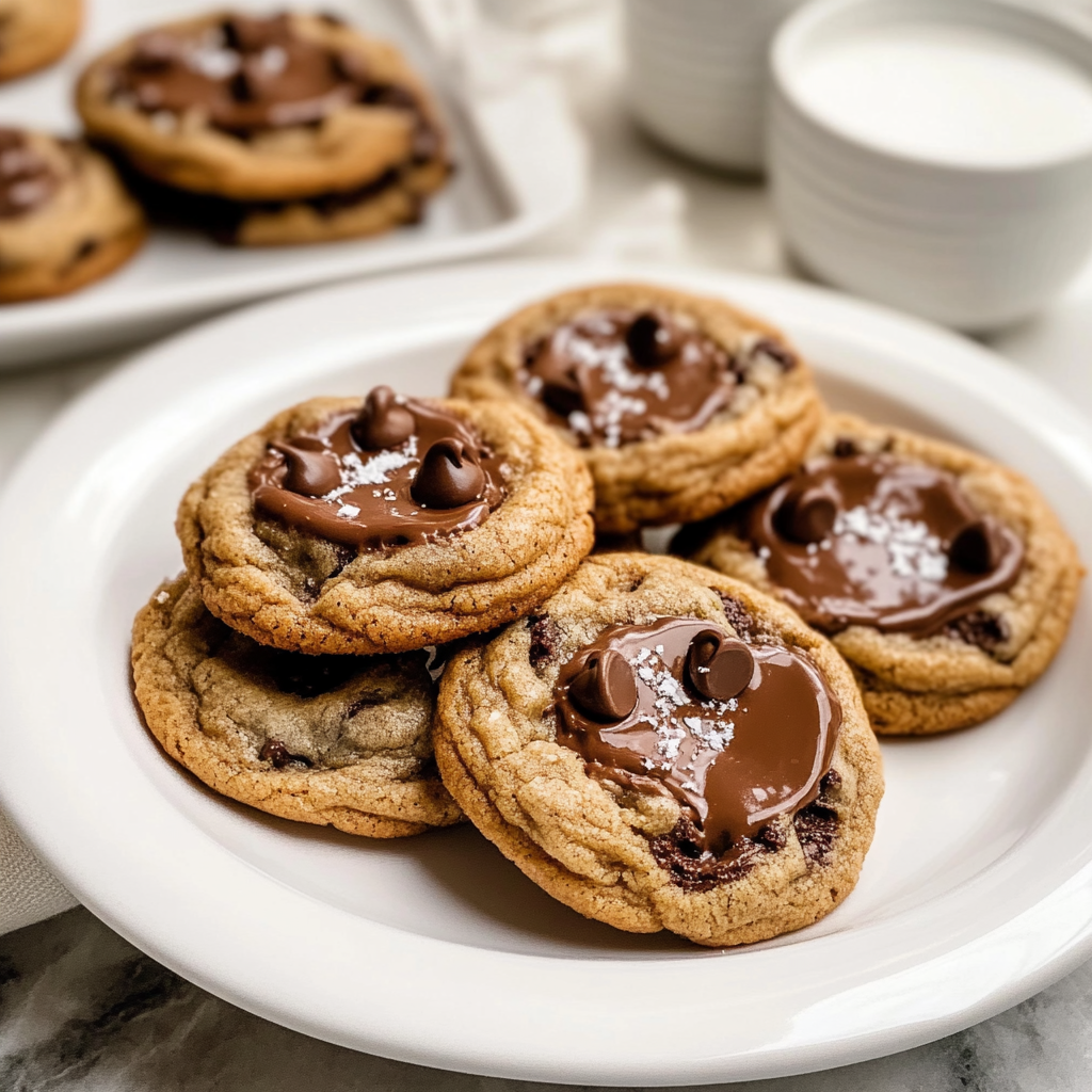 Nutella Stuffed Chocolate Chip Cookies 1