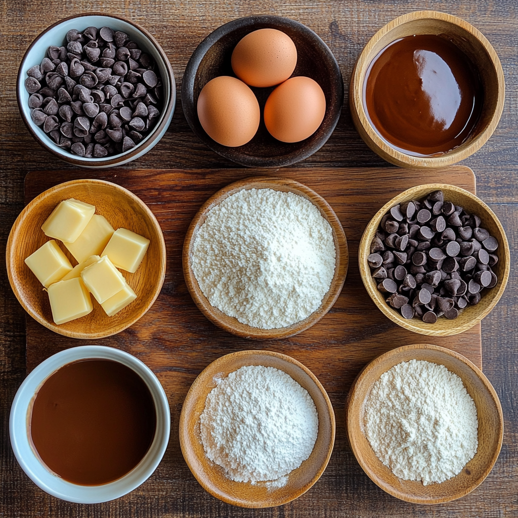 Nutella Stuffed Chocolate Chip Cookies ingredients