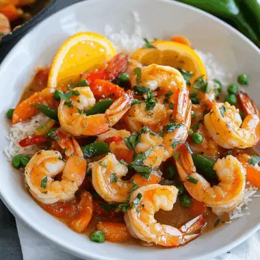 Orange Garlic Shrimp 1