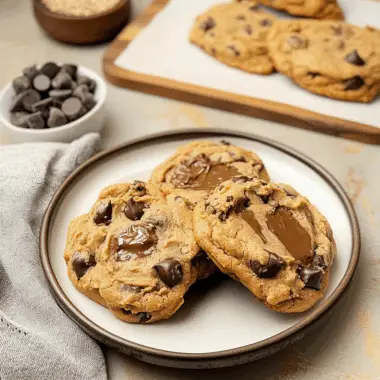 Peanut Butter Dark Chocolate Chip Cookies 1