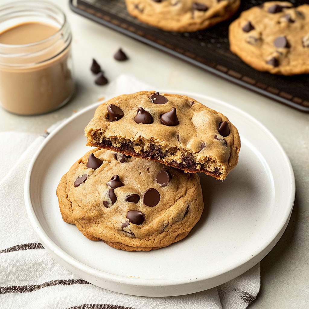 Peanut Butter Dark Chocolate Chip Cookies