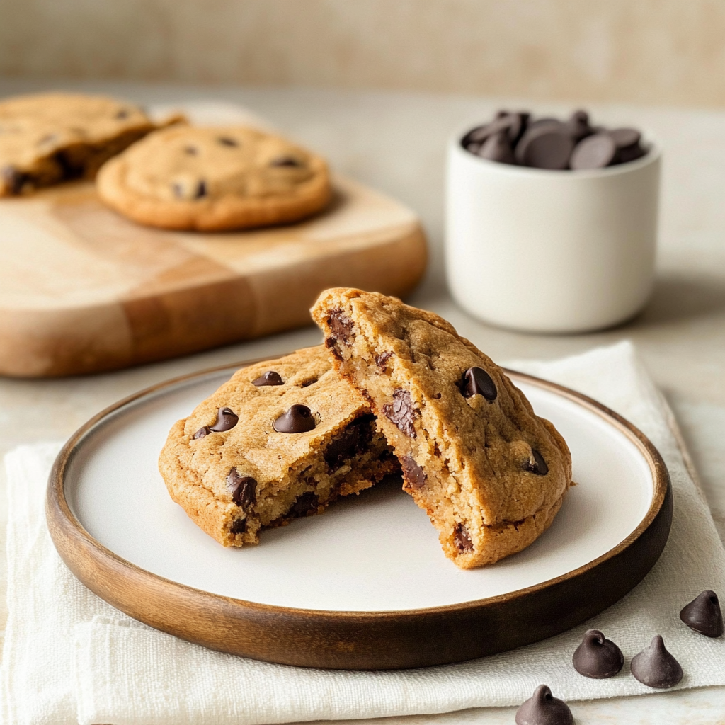 Peanut Butter Dark Chocolate Chip Cookies