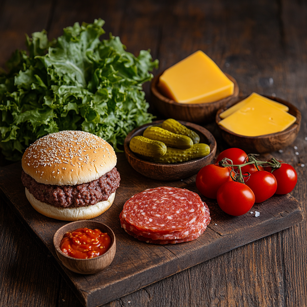 Quarter Pound Burgers ingredients
