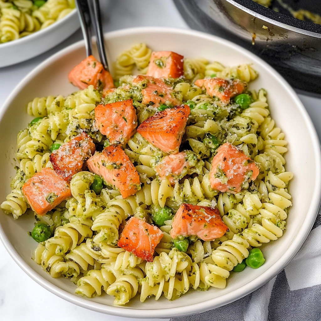 Salmon Pesto Pasta