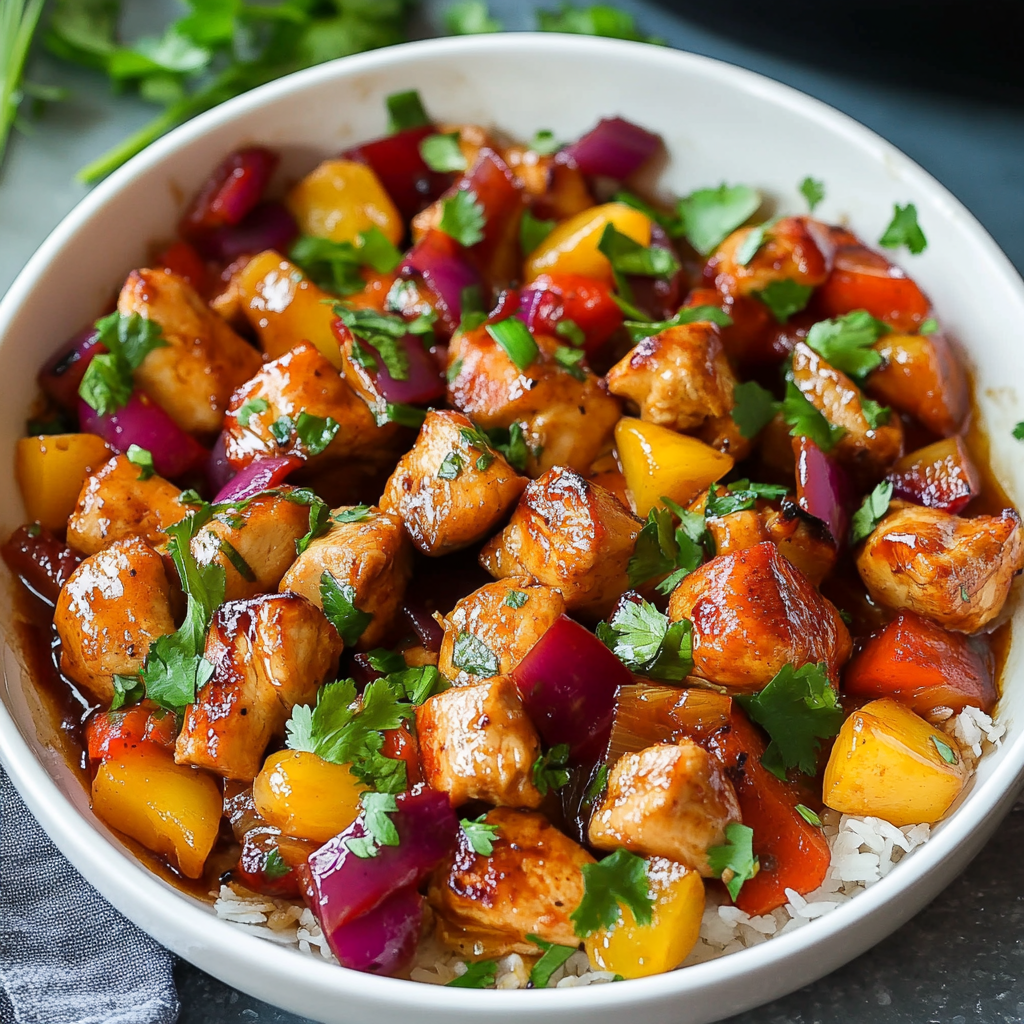 Sheet Pan Hawaiian Chicken