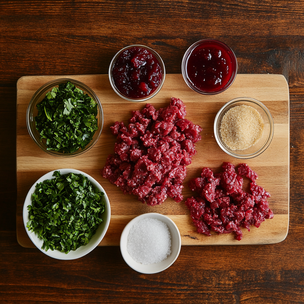 Slow Cooker Cranberry Meatballs ingredients
