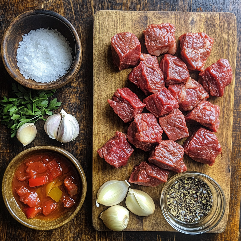 Slow Cooker Italian Beef Ragu ingredients