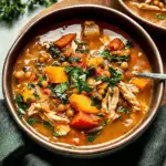 Spiced Chicken Lentil Soup with Hearty Veggies 1