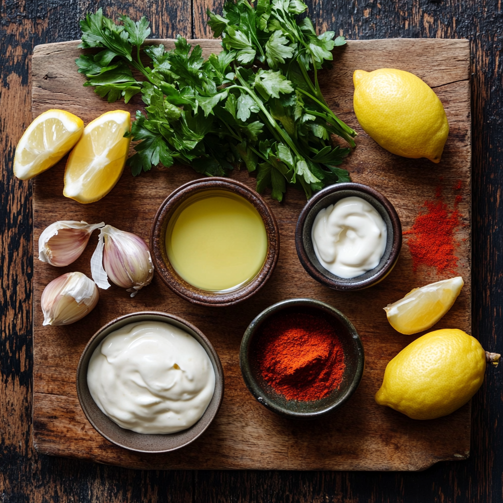 Spicy Aioli ingredients