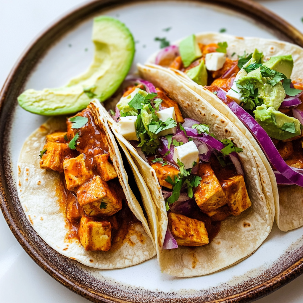 Sriracha Tofu Tacos