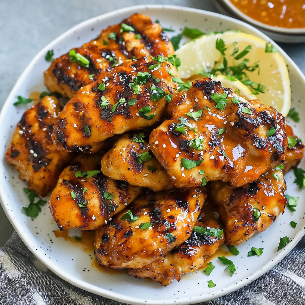 Sticky Honey Orange Grilled Chicken