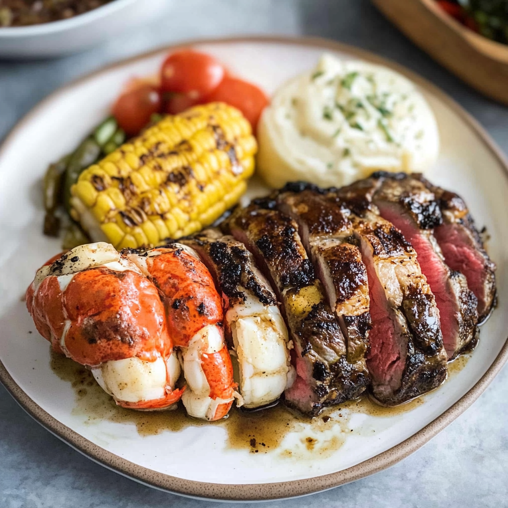 Surf and Turf Steak and Lobster Tails