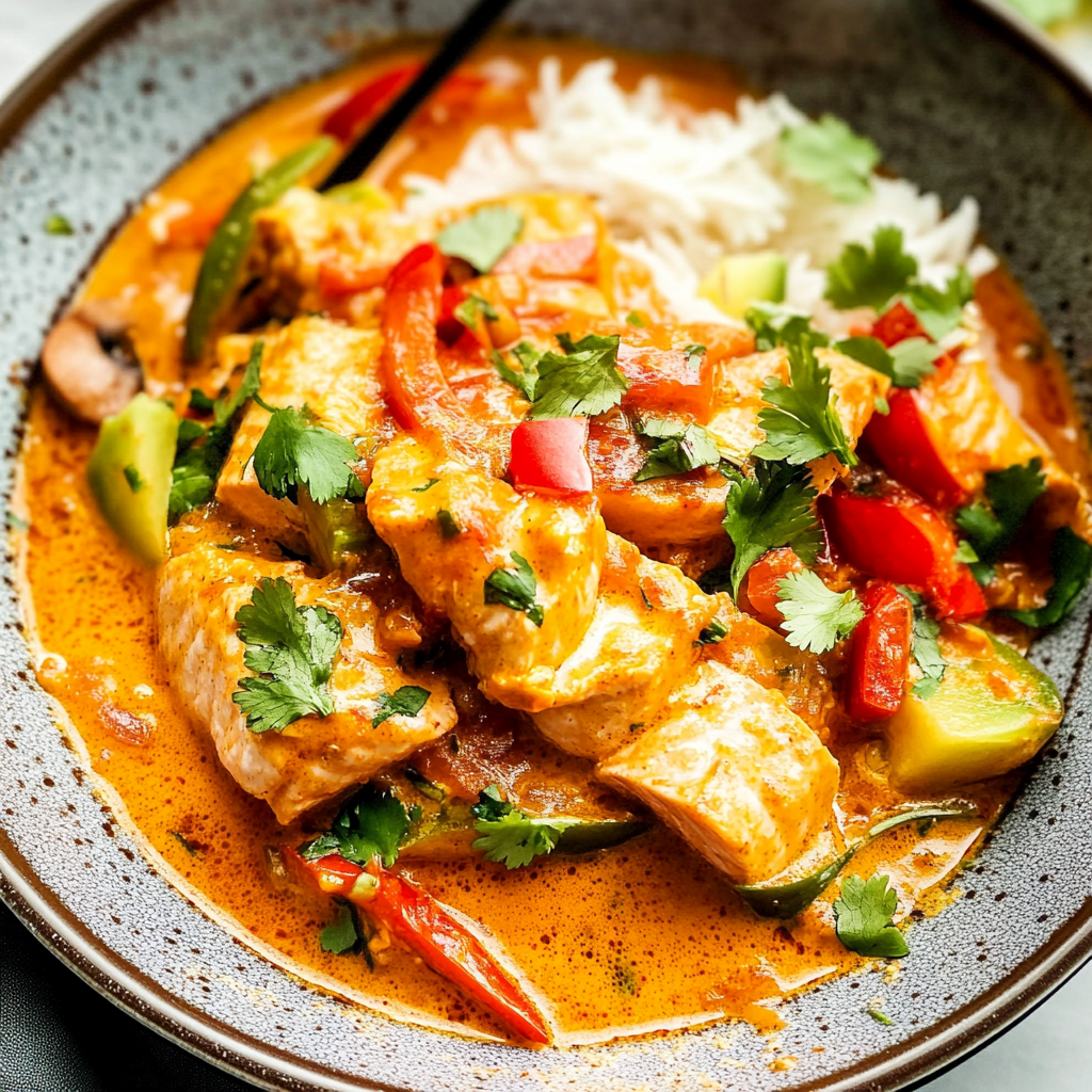 Thai Inspired Red Curry Salmon 1