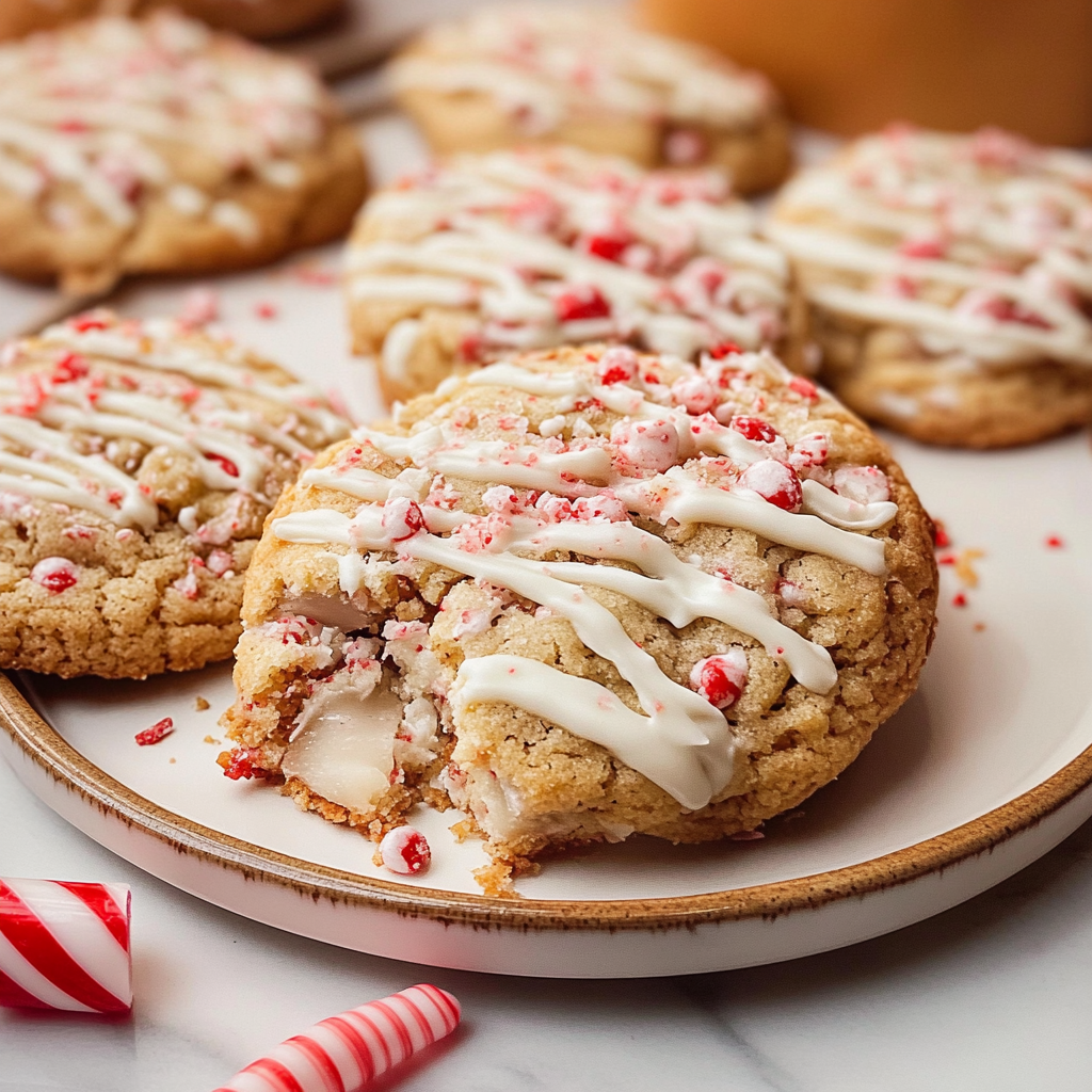 White Chocolate Peppermint Cookies