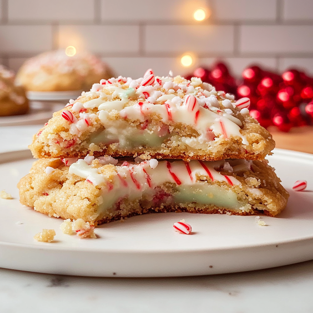 White Chocolate Peppermint Cookies