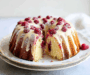 White Chocolate Raspberry Bundt Cake