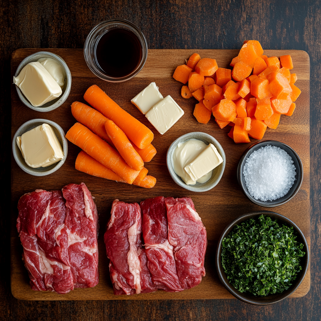Worcestershire Butter Pot Roast ingredients