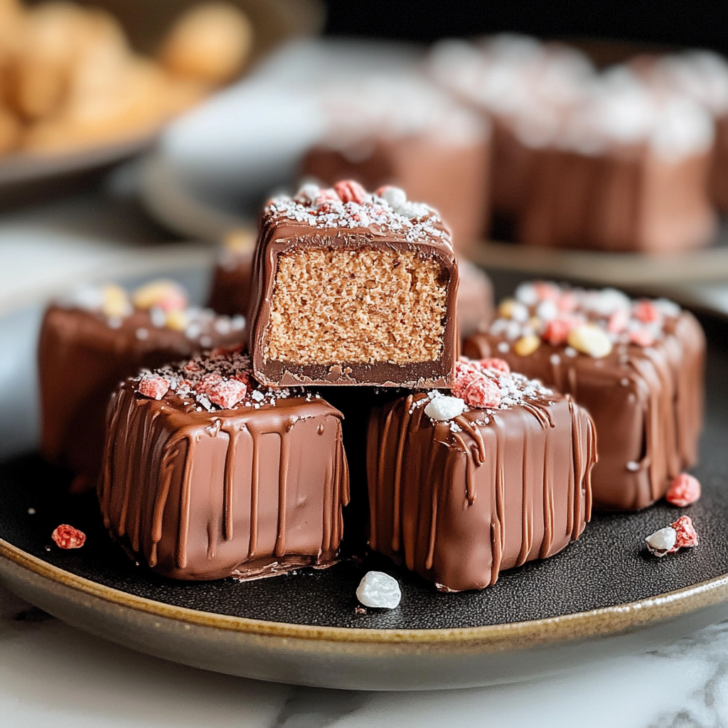 2 Ingredient Healthier Cottage Cheese Candy Bars