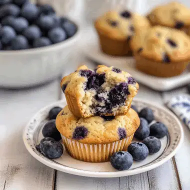 Blueberry Cottage Cheese Muffins 1
