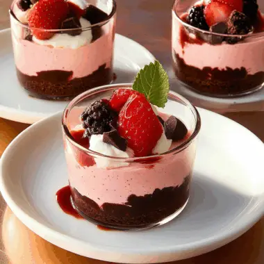 Chocolate Covered Strawberry Mousse 1