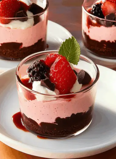 Chocolate Covered Strawberry Mousse 1