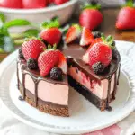 Chocolate Covered Strawberry Cheesecake 1