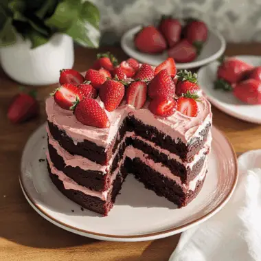 Chocolate Strawberry Cake 1
