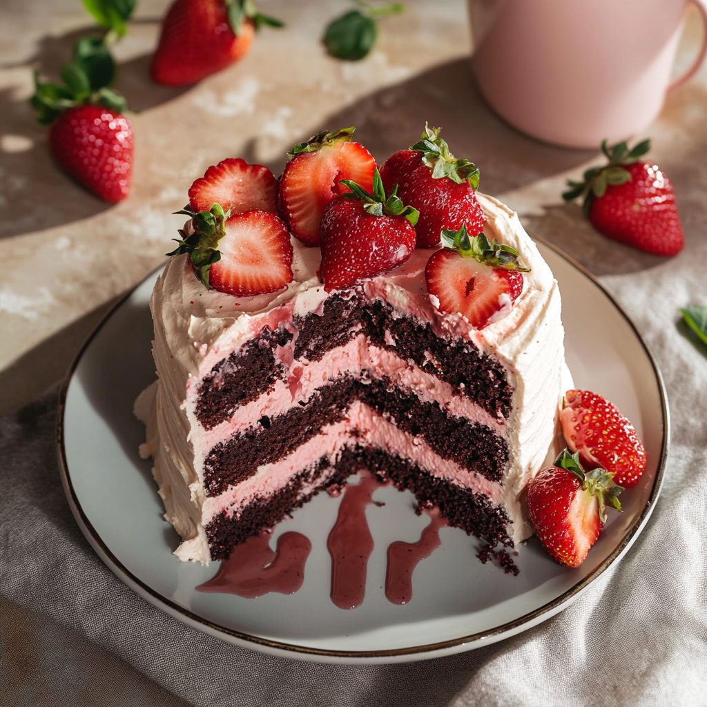 Chocolate Strawberry Cake