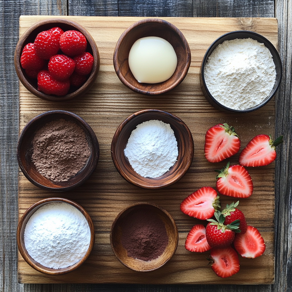 Chocolate Strawberry Cake ingredients