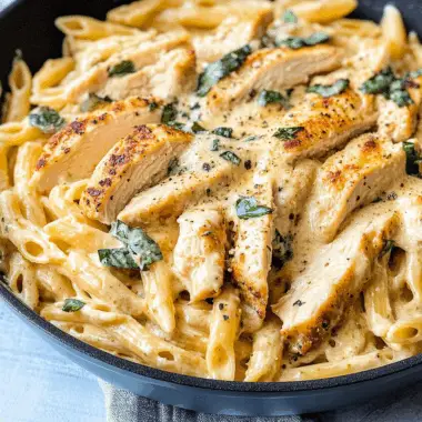 Creamy Garlic Chicken Pasta 1