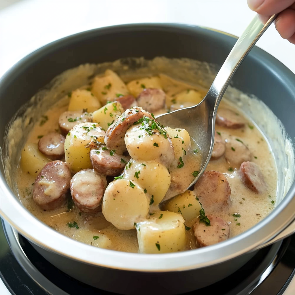 Creamy Sausage and Potatoes