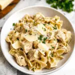 Garlic Butter Chicken Bowtie Pasta 1