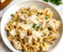 Garlic Butter Chicken Bowtie Pasta