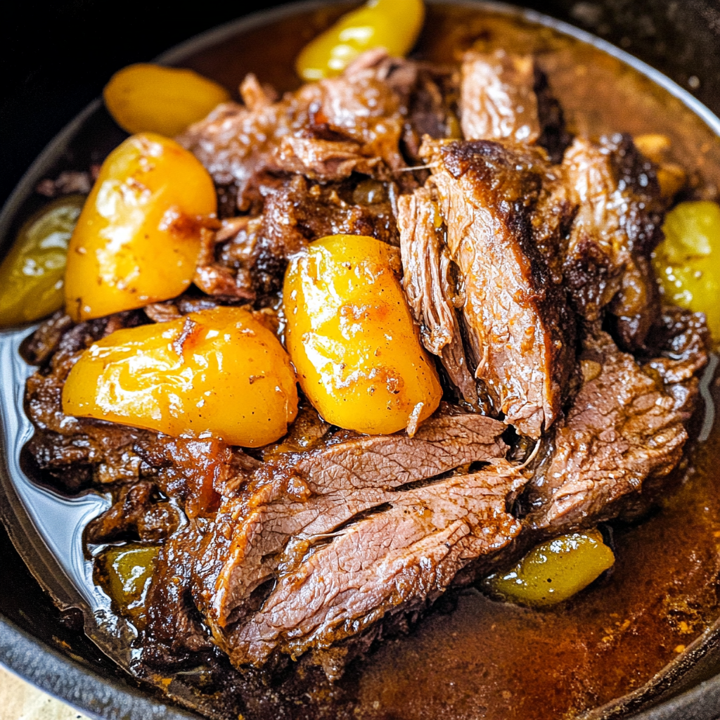 Garlicky Mississippi Pot Roast