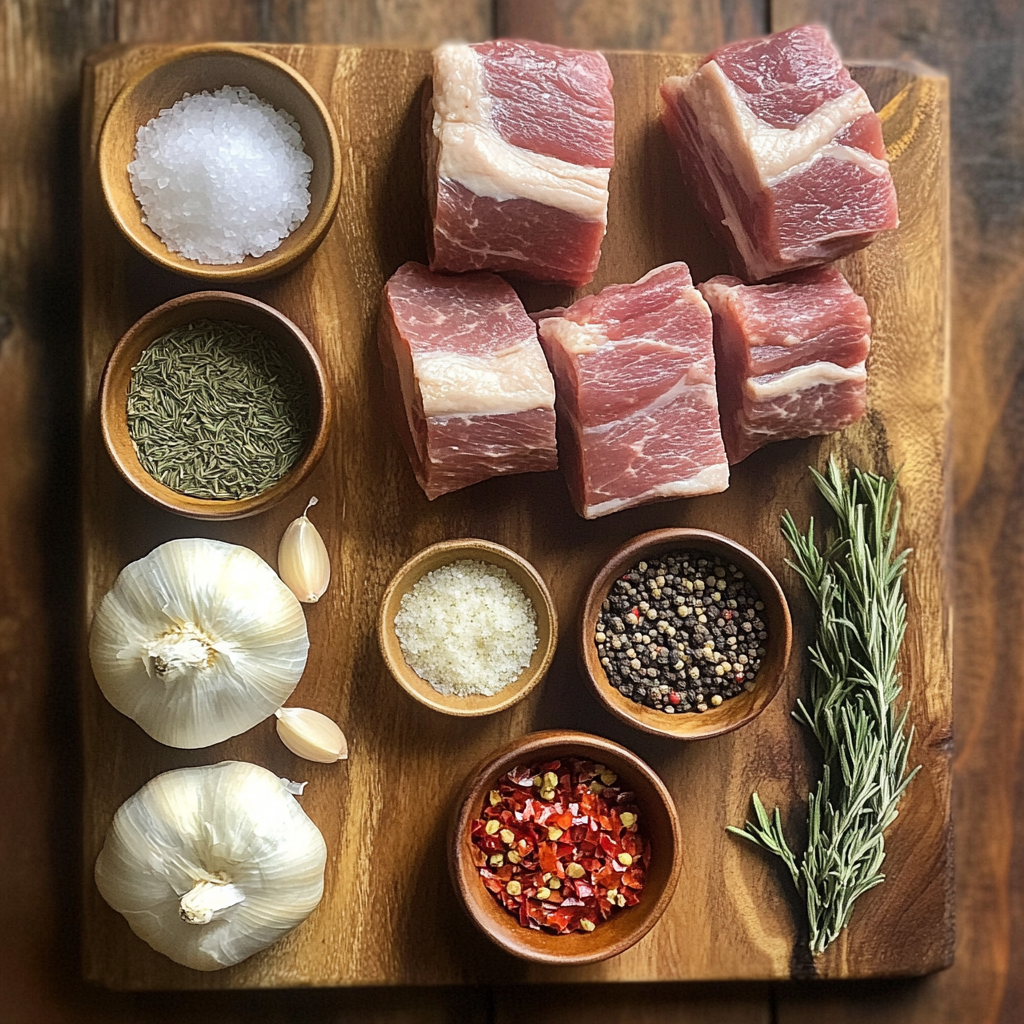 Homemade Italian Sausage ingredients