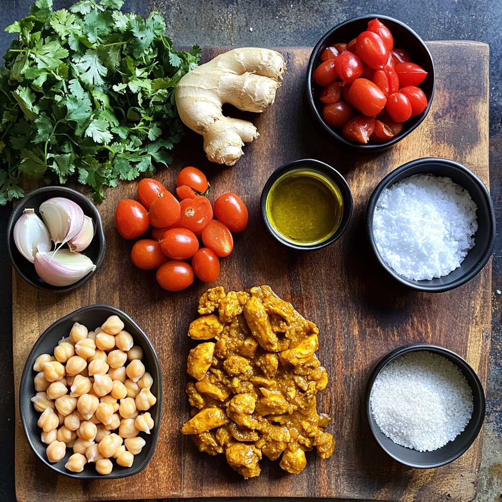 Madras Curry ingredients