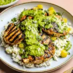 Peruvian Chicken Rice with Green Sauce 1