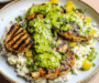 Peruvian Chicken & Rice with Green Sauce