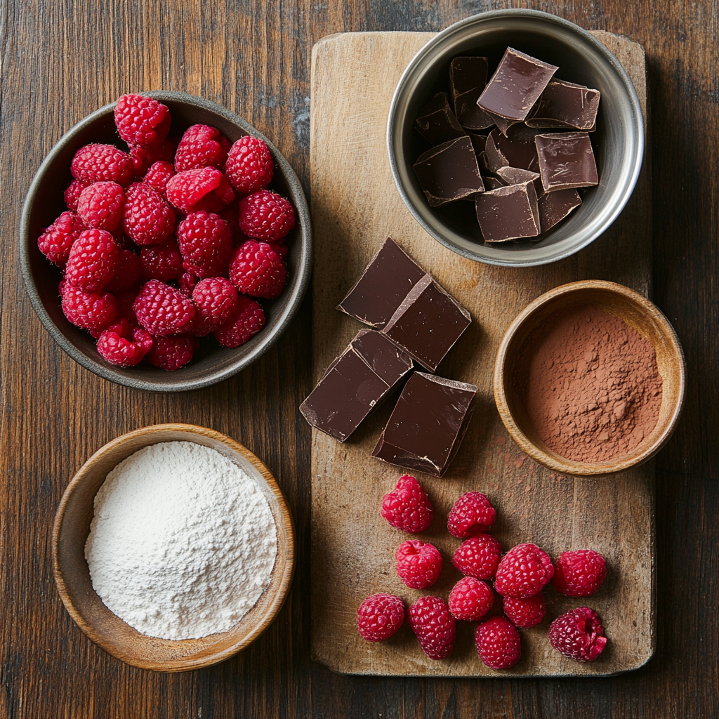Raspberry Dark Chocolate Truffles ingredients