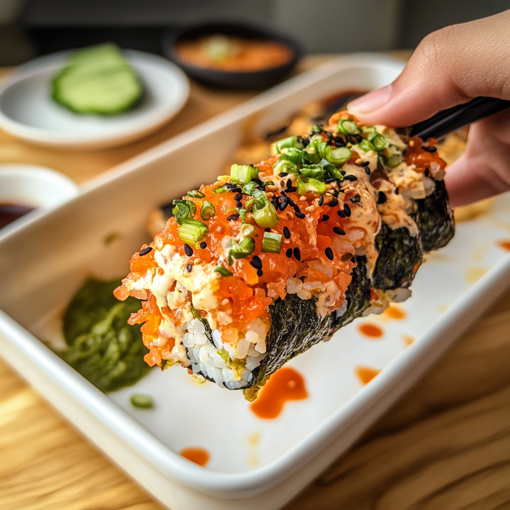 Salmon Sushi Bake