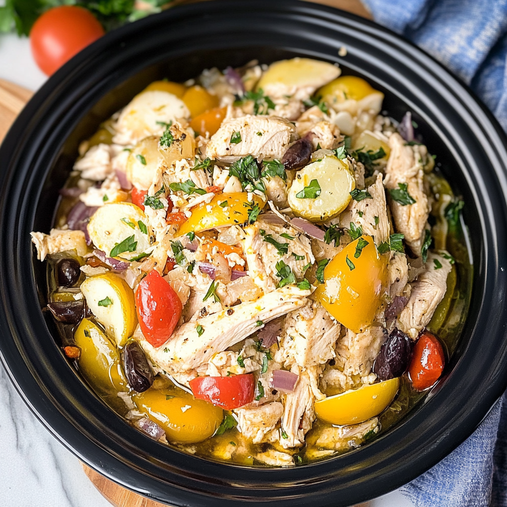 Slow Cooker Greek Chicken 1 1