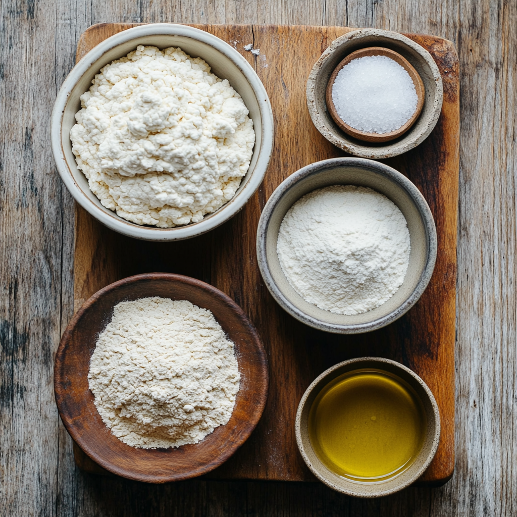 Sourdough Pizza Dough ingredients
