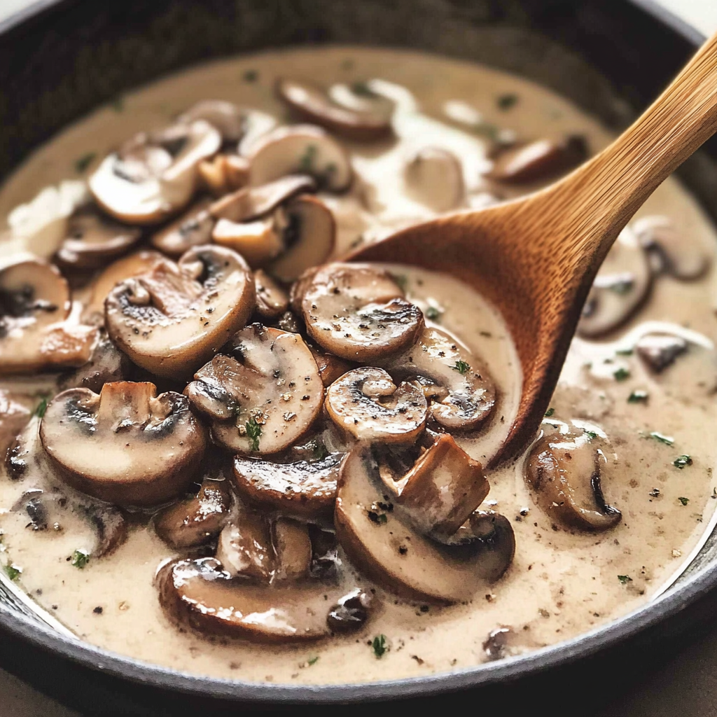 Steak with Mushroom Sauce