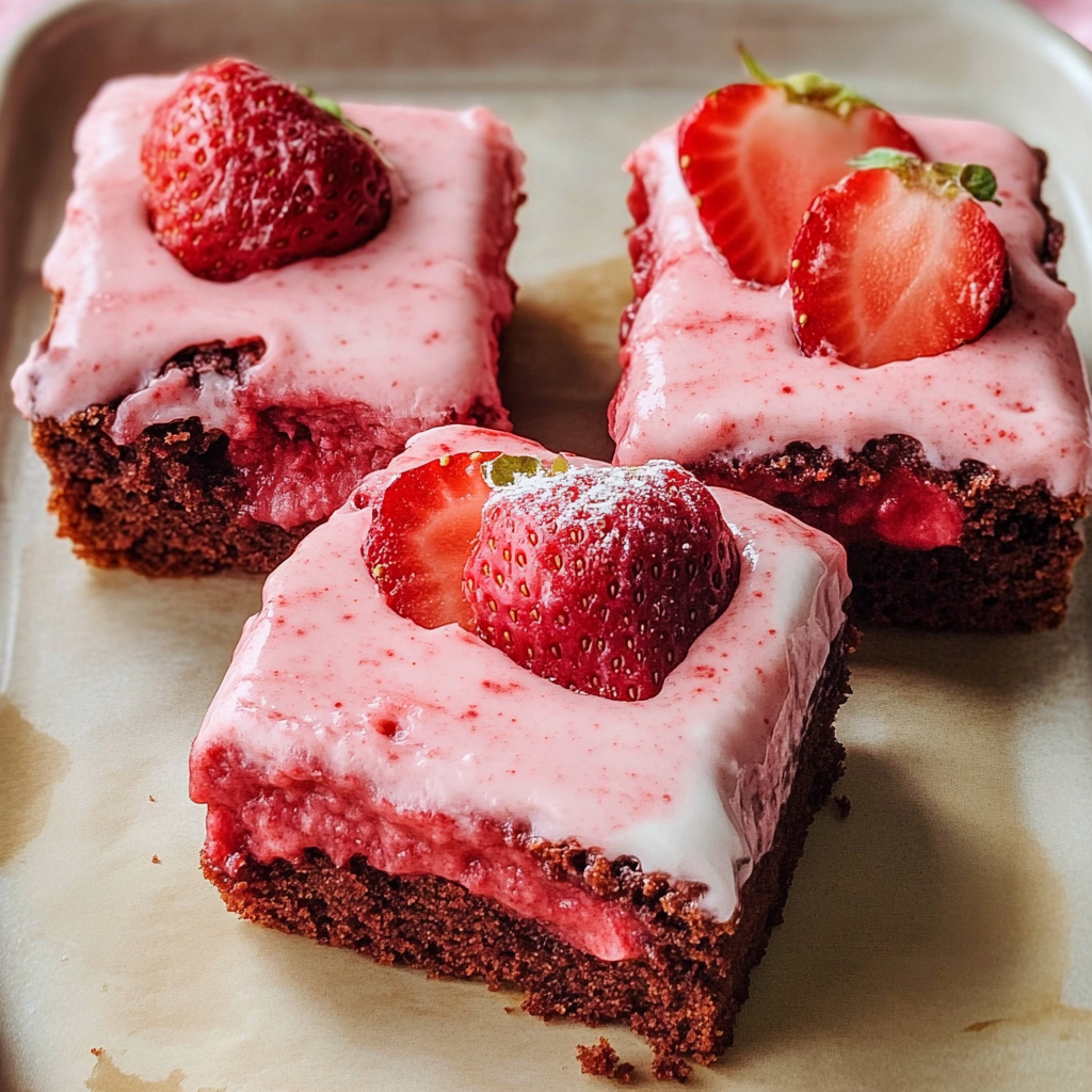 Strawberry Brownies