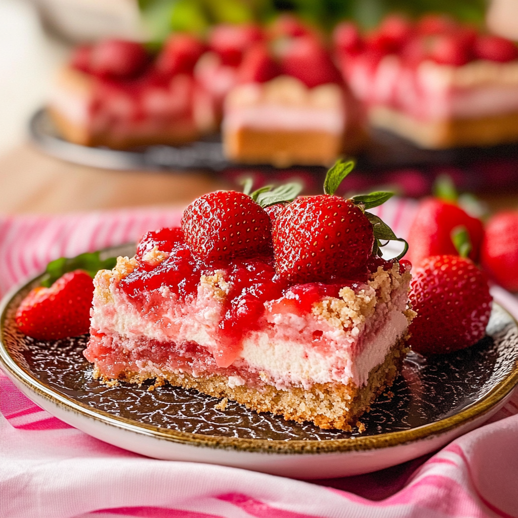 Strawberry Cheesecake Bars